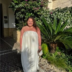 Meshki Strapless White Dress